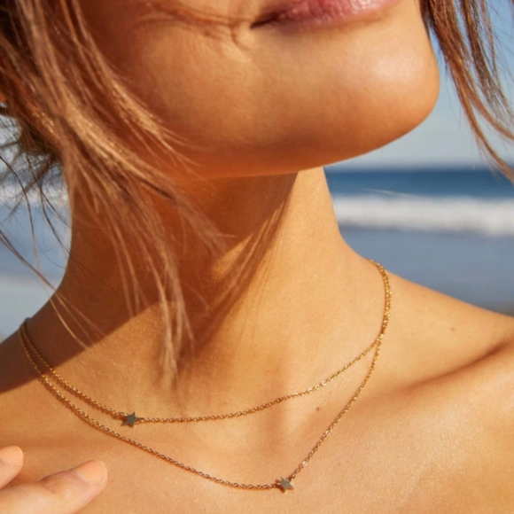 NEW Jennifer Zeuner ~ Star Double Necklace - Picture 4 of 4